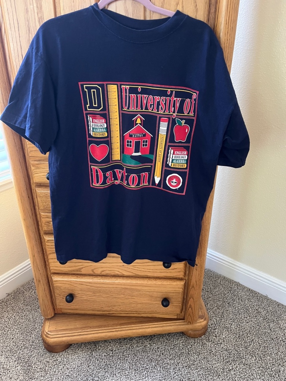 University of Dayton Unisex Adult Navy Graphic T‑Shirt